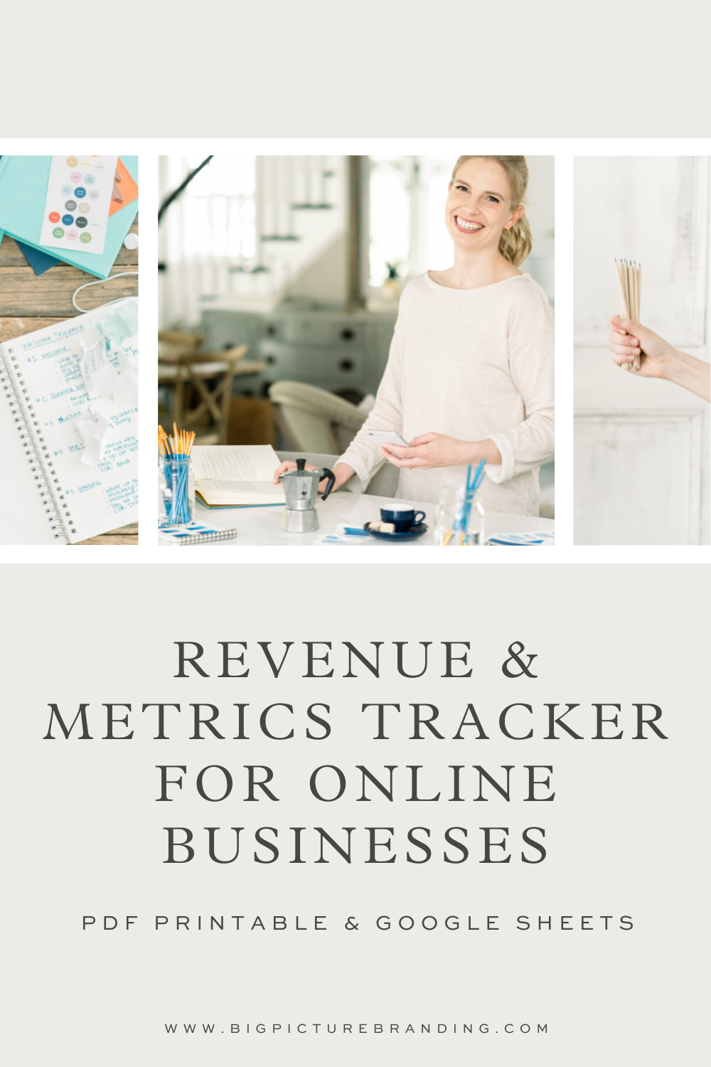 revenue and metrics tracker for online business