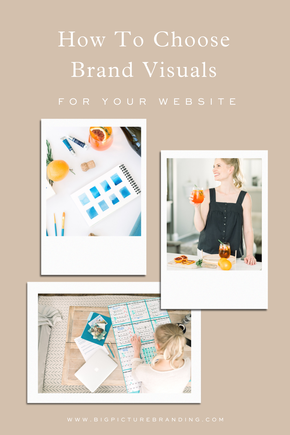 how to choose brand visuals for your business website